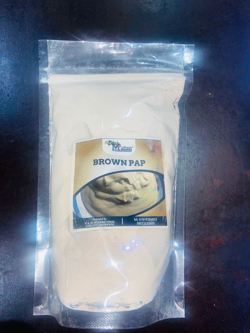 Brown pap without ginger